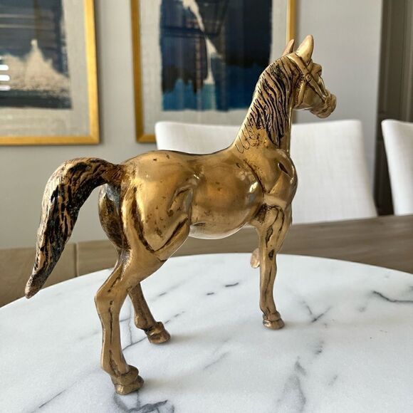1900’s Brass Horse figurine  - Picture 8 of 11